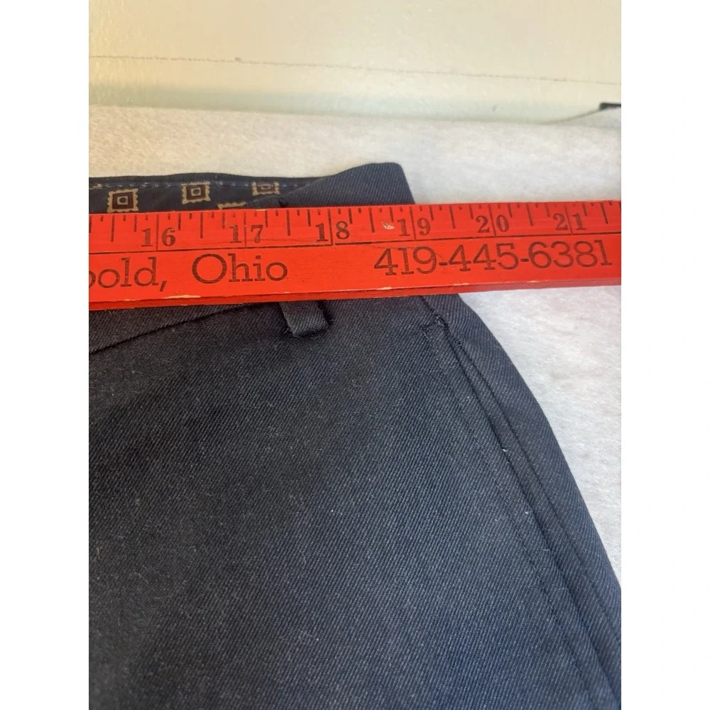 Lauren Ralph Lauren Pants 38x31 Navy Wool Trousers Preppy Flat Front Business